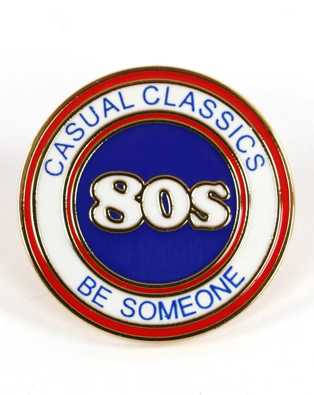 80s Casual Classics 80s Elite Pin Badge White/Red/Blue - Image 2
