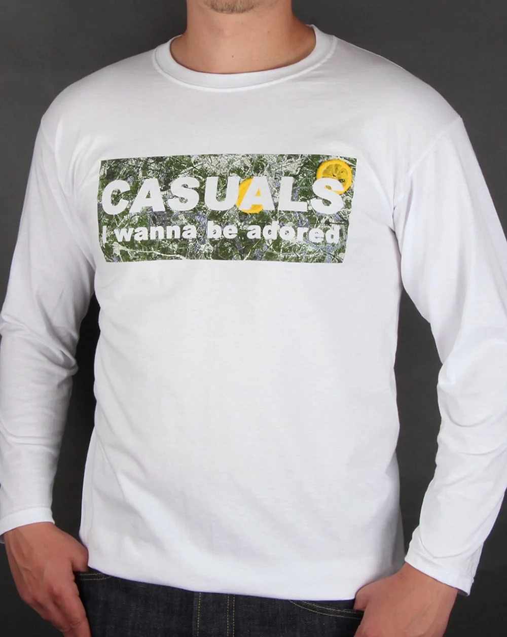 80s Casual Classics Adored Long Sleeve T-shirt White - Image 2