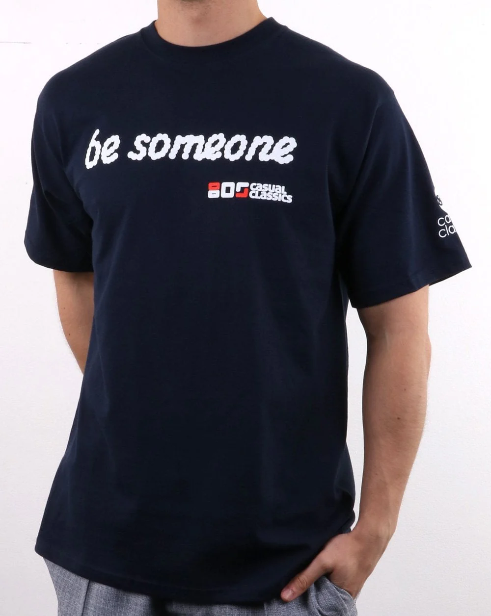 80s Casual Classics Be Someone T-shirt Navy - Image 2