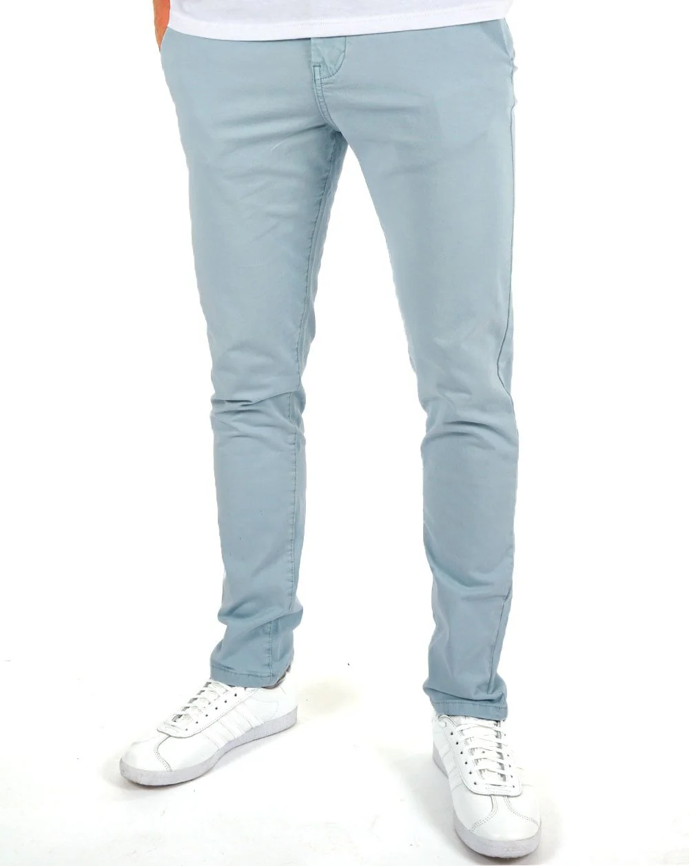 80s Casual Classics Beckett Chino Trousers Sky - Image 2