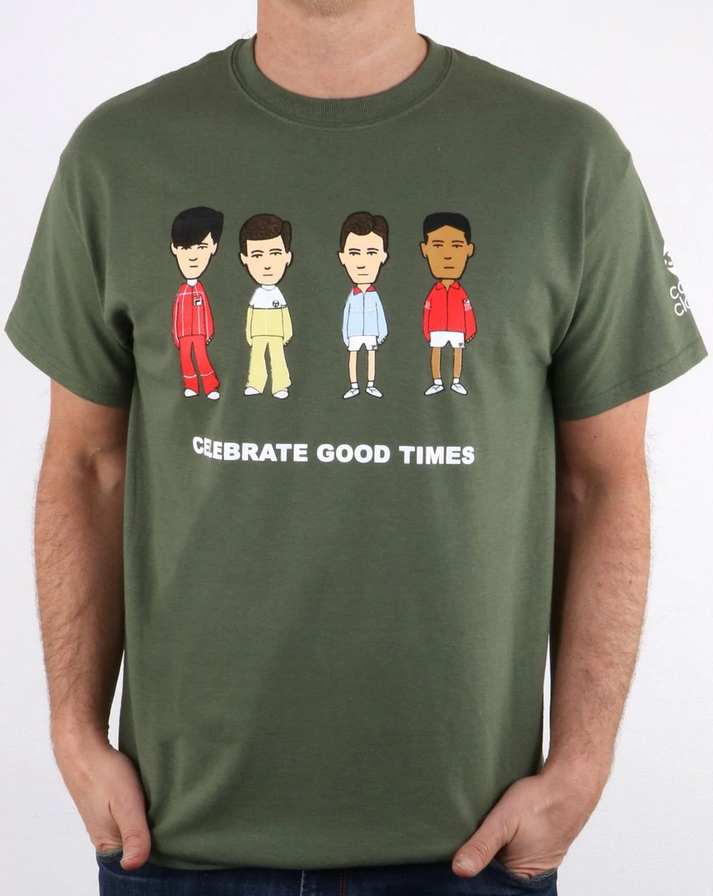 80s Casual Classics Business Vs Firm T Shirt Khaki - Image 2