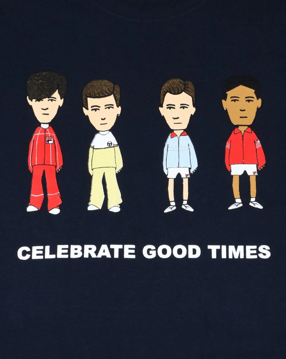 80s Casual Classics Firm Business Love T Shirt Navy - Image 2