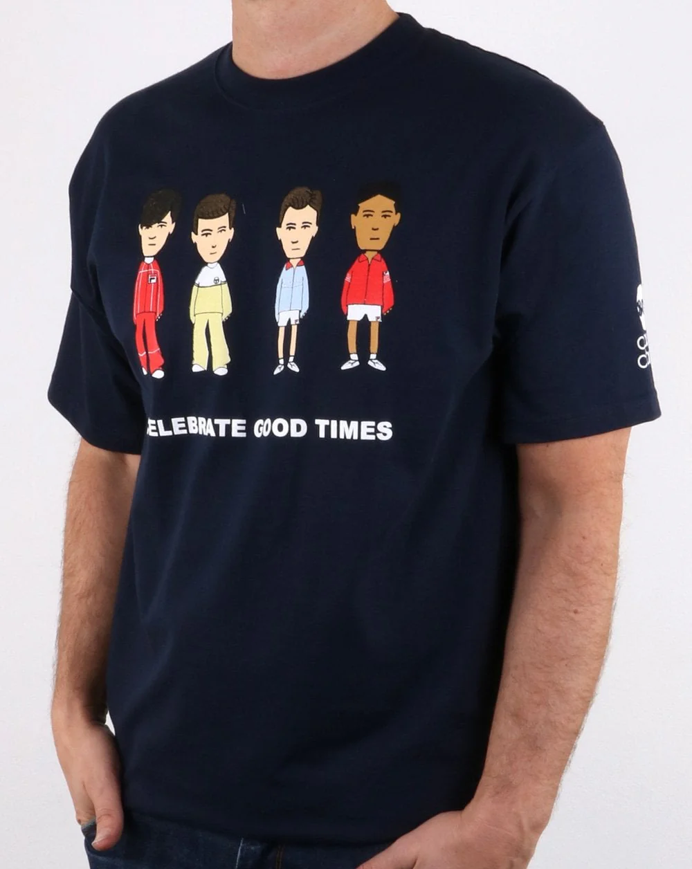 80s Casual Classics Firm Business Love T Shirt Navy - Image 3