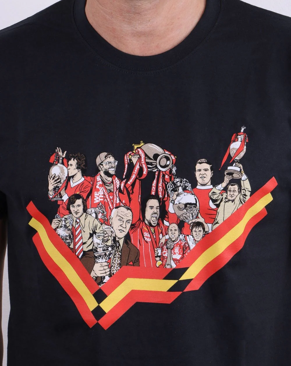 80s Casual Classics Liverpool T-shirt Navy - Image 2