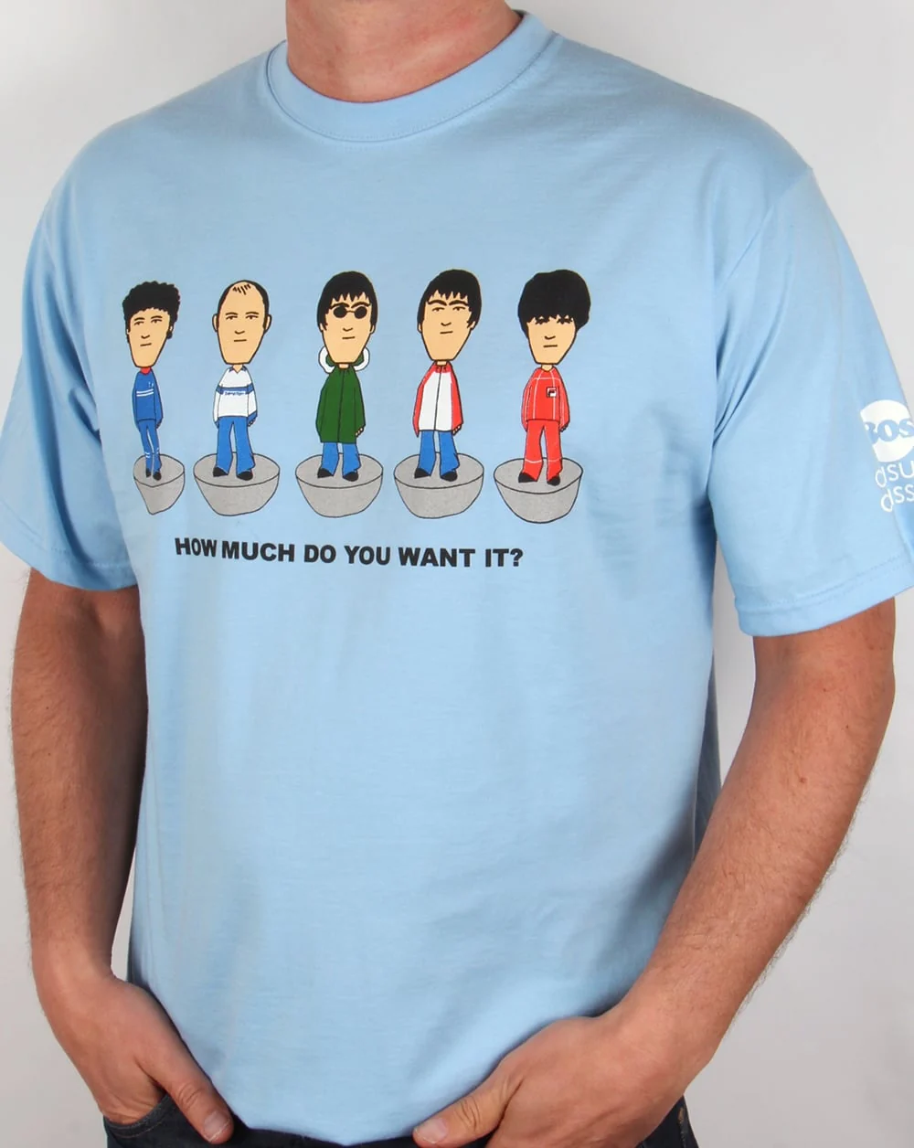 80s Casual Classics Oasis Table Football T-shirt Sky Blue