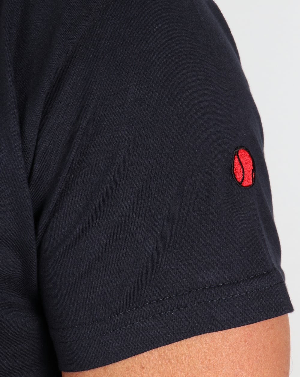 80s Casuals Benetton Rugby Print T-shirt Navy - Image 3