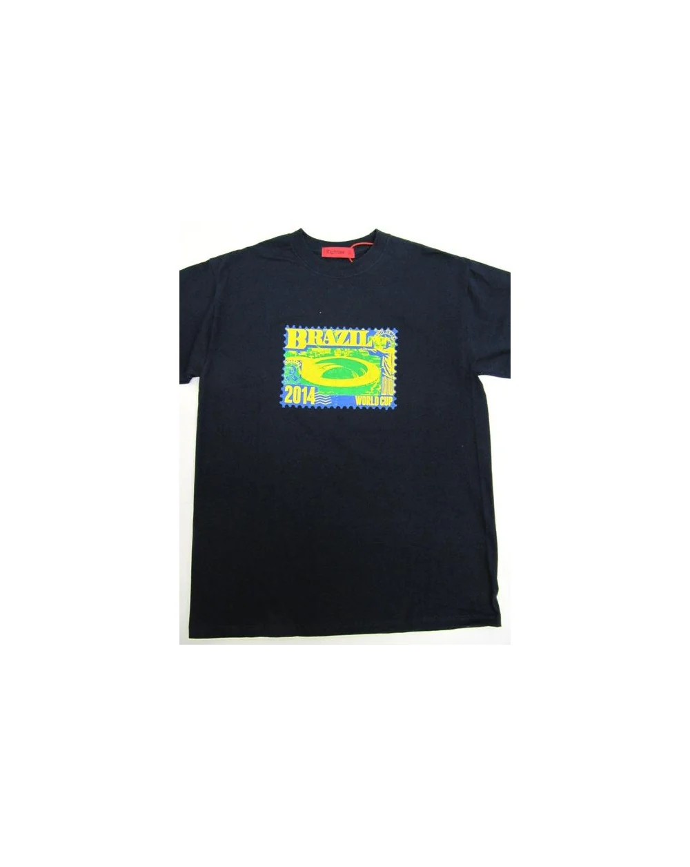 80s Casuals Maracana Stadium Stamp T-shirt Navy - Image 2