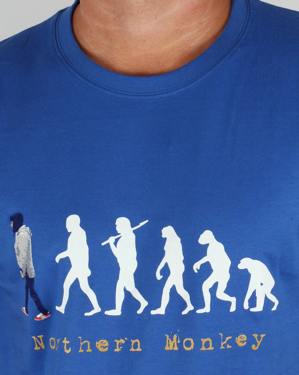 80s Casuals Northern Monkey T-shirt Royal Blue - Image 2