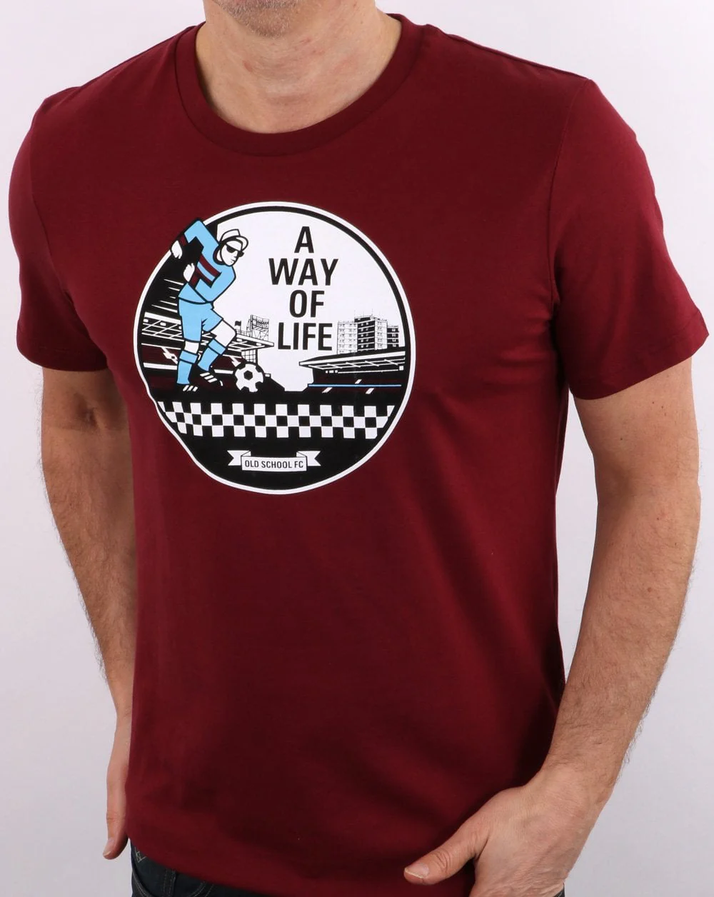 A Way Of Life T-shirt Burgundy - Image 2