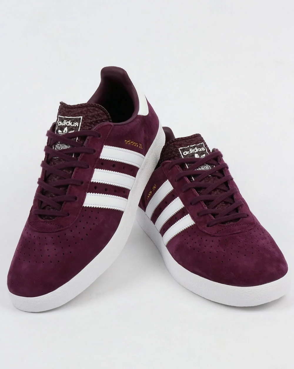 Adidas 350 Trainers Deep Plum/White - Image 3