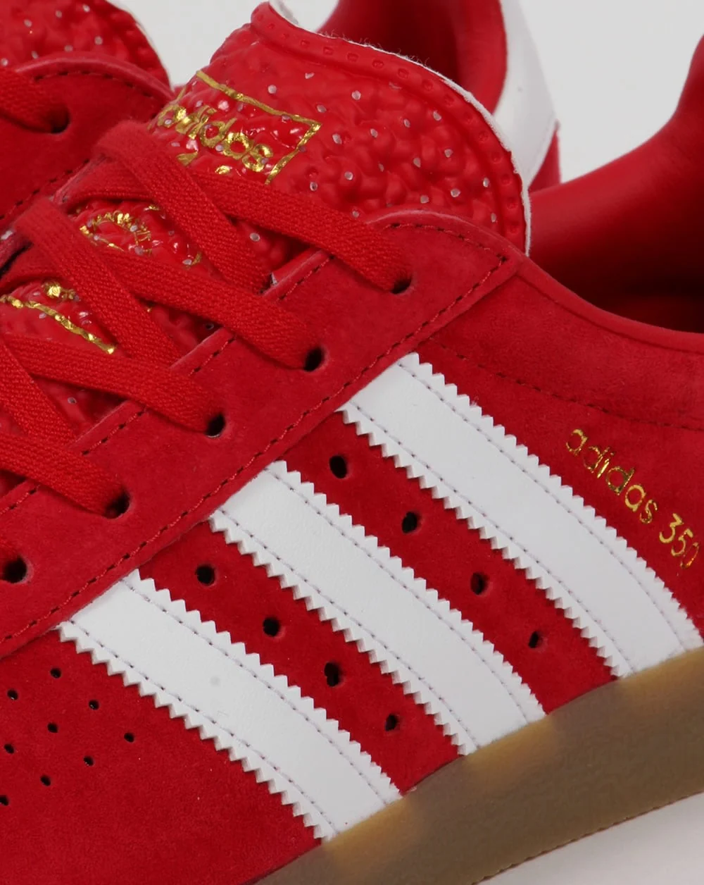 Adidas 350 Trainers Red/White/Gum - Image 4