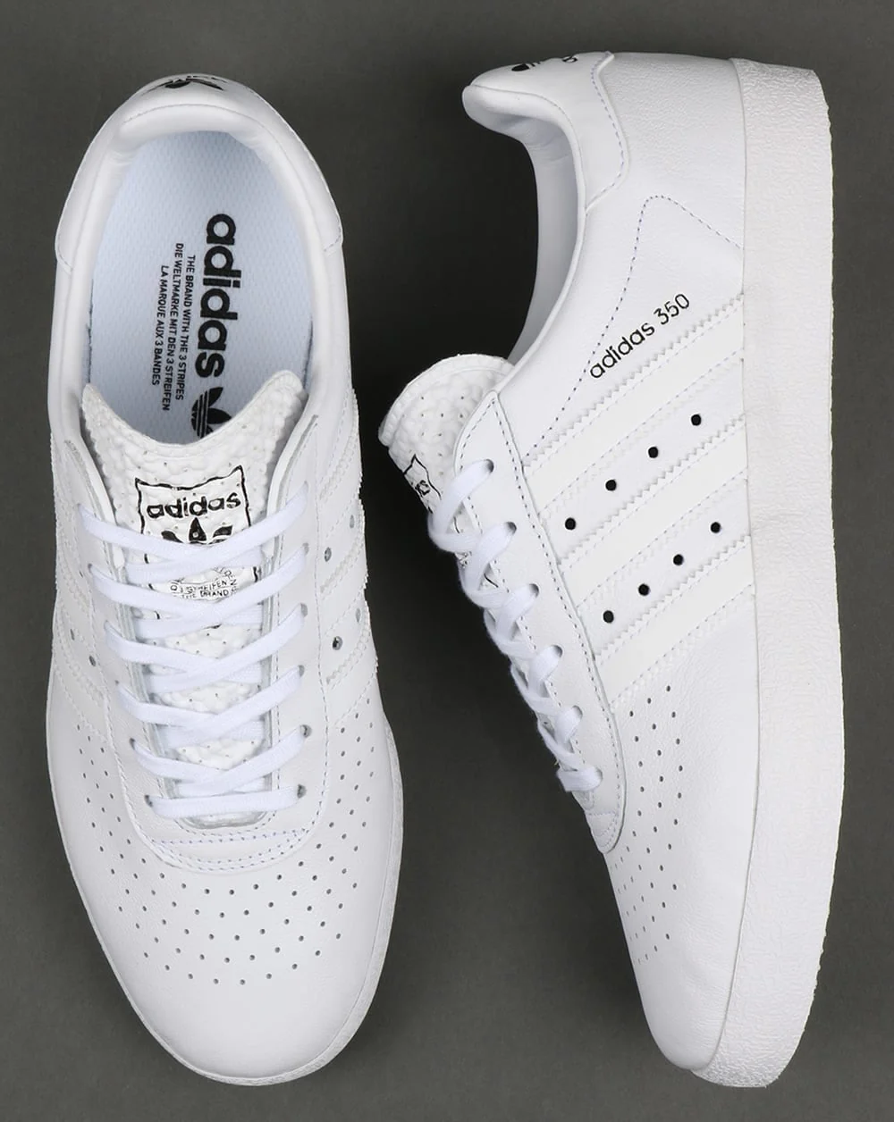 Adidas 350 Trainers White - Image 2