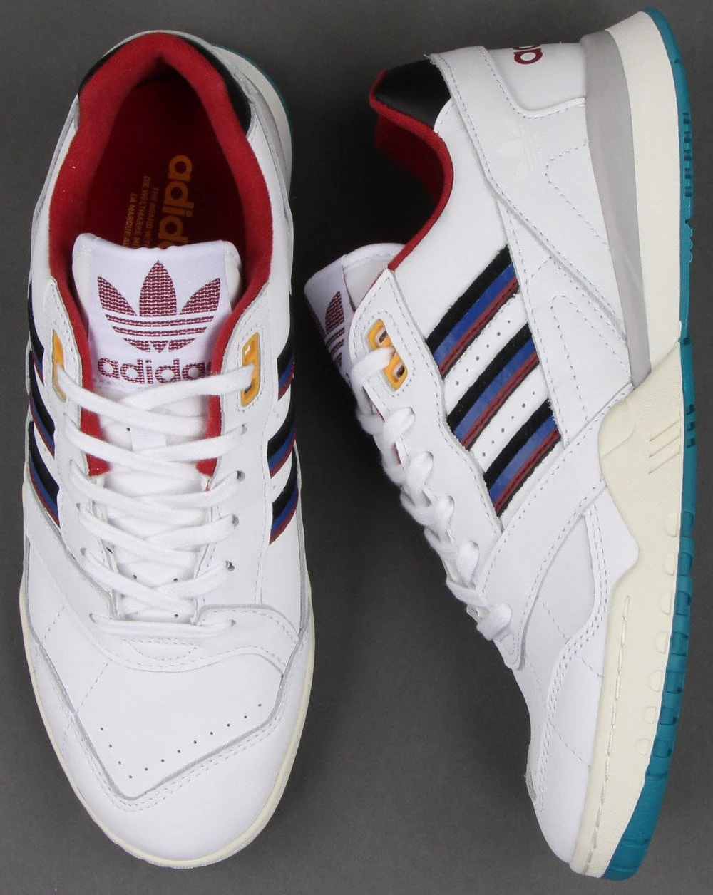 Adidas AR Trainer White/Burgundy/Navy - Image 2