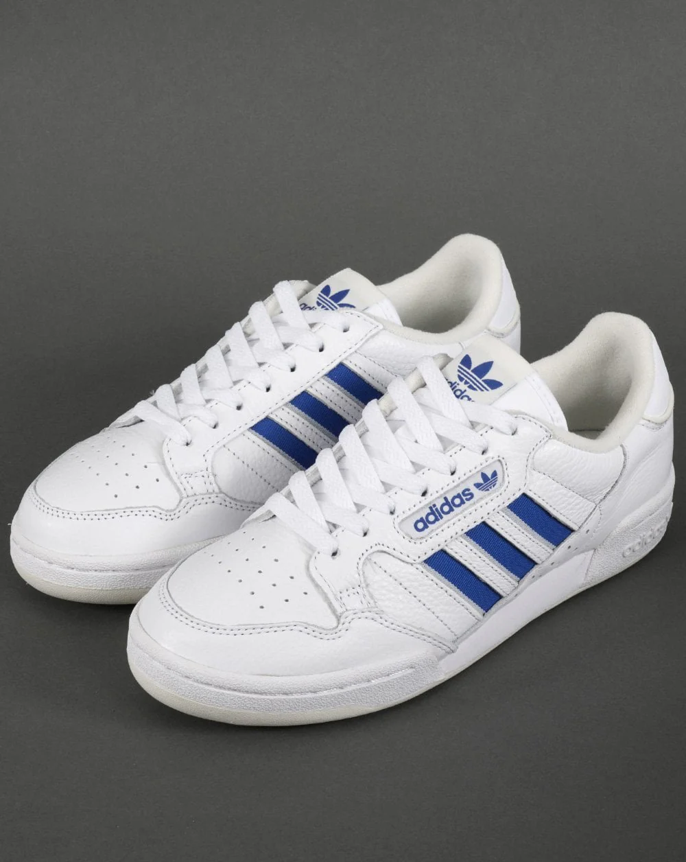 Adidas Continental 80 Stripes Trainers White/Blue - Image 3