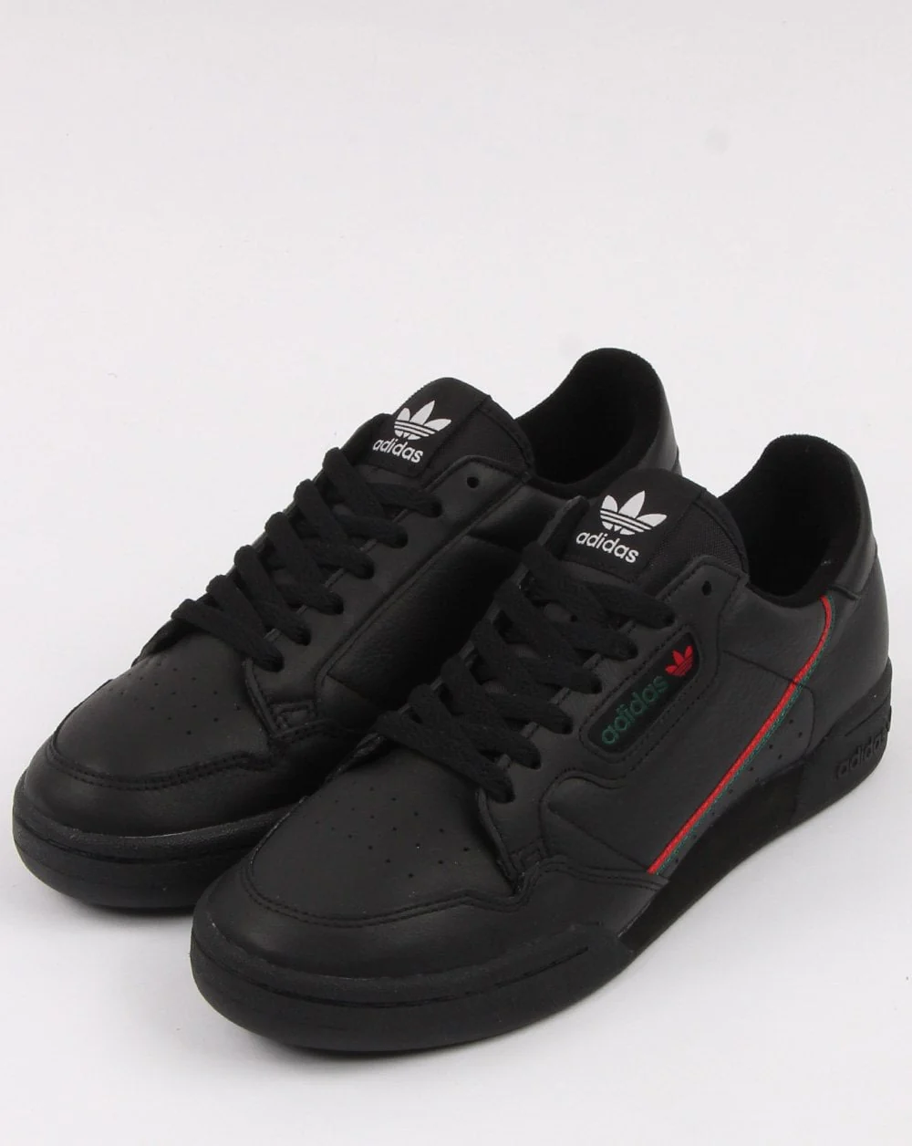 Adidas Continental 80 Trainers Black/Scarlet/Green - Image 3