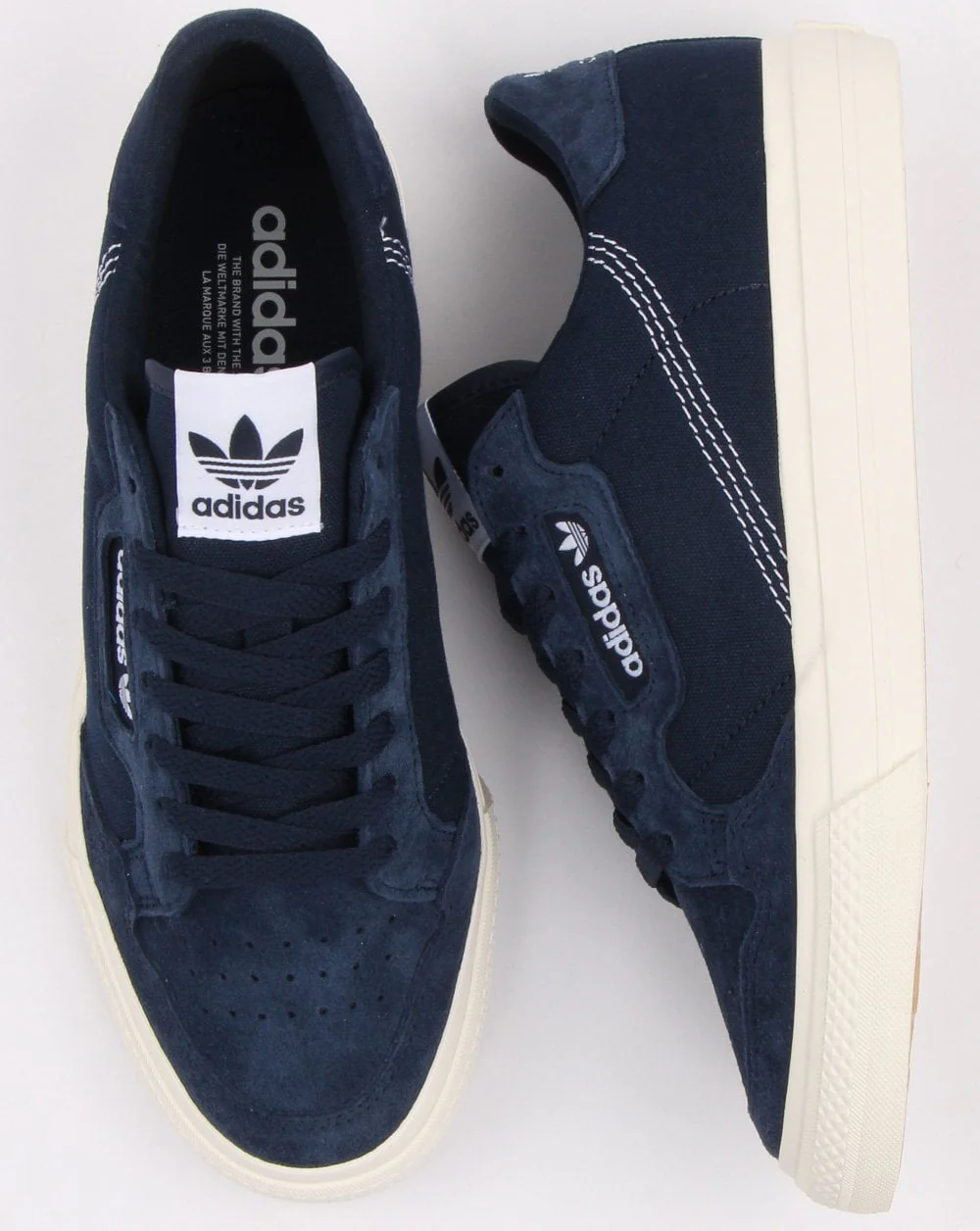 Adidas Continental Vulc Trainers Navy - Image 2