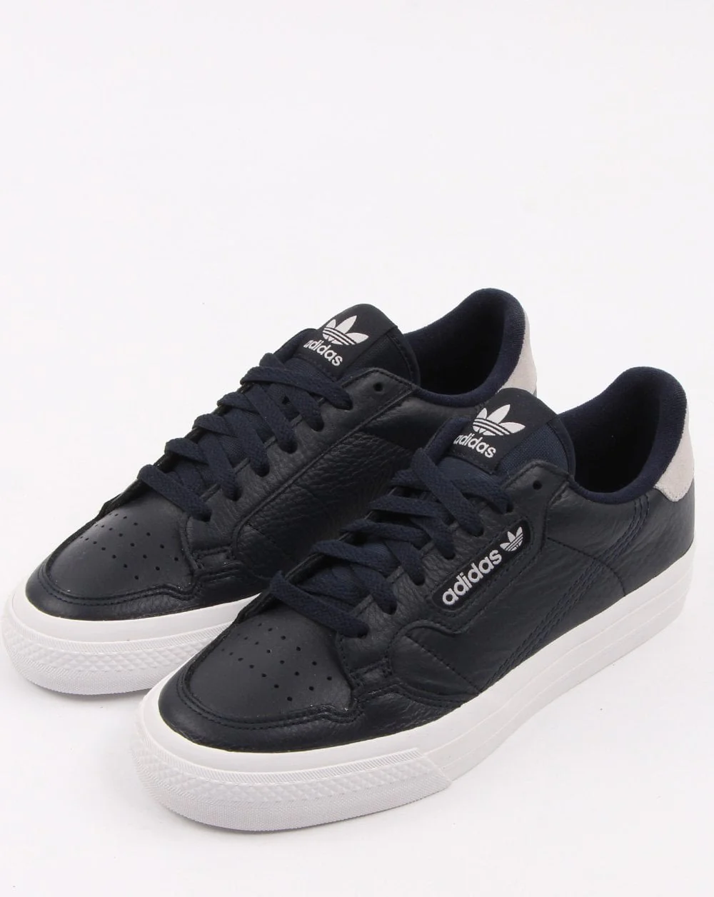 Adidas Continental Vulc Trainers Navy/Grey - Image 3