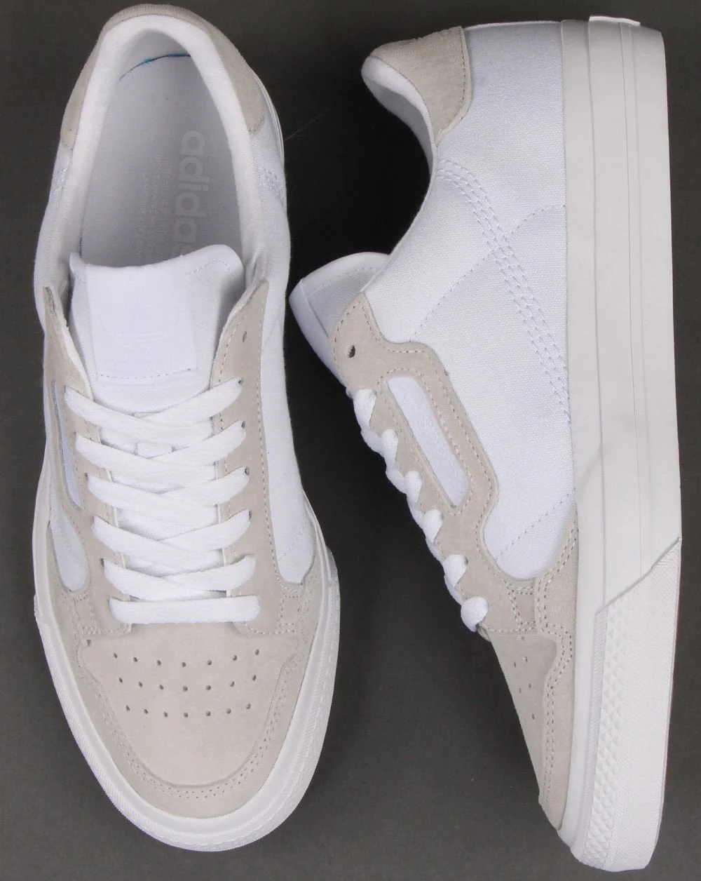 Adidas Continental Vulc Trainers White - Image 2