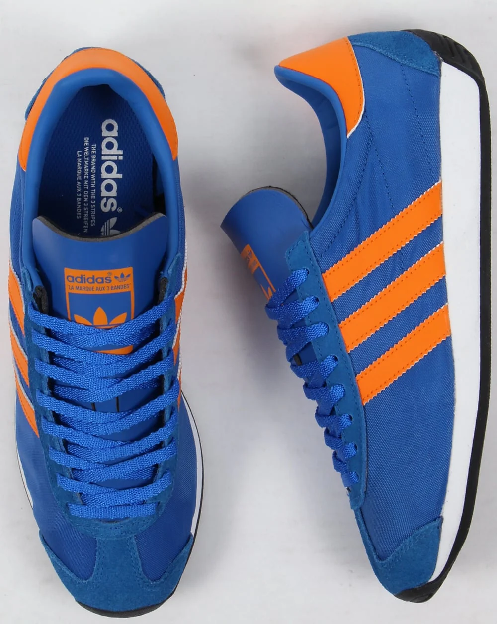 Adidas Country OG Trainers Blue/Orange - Image 2