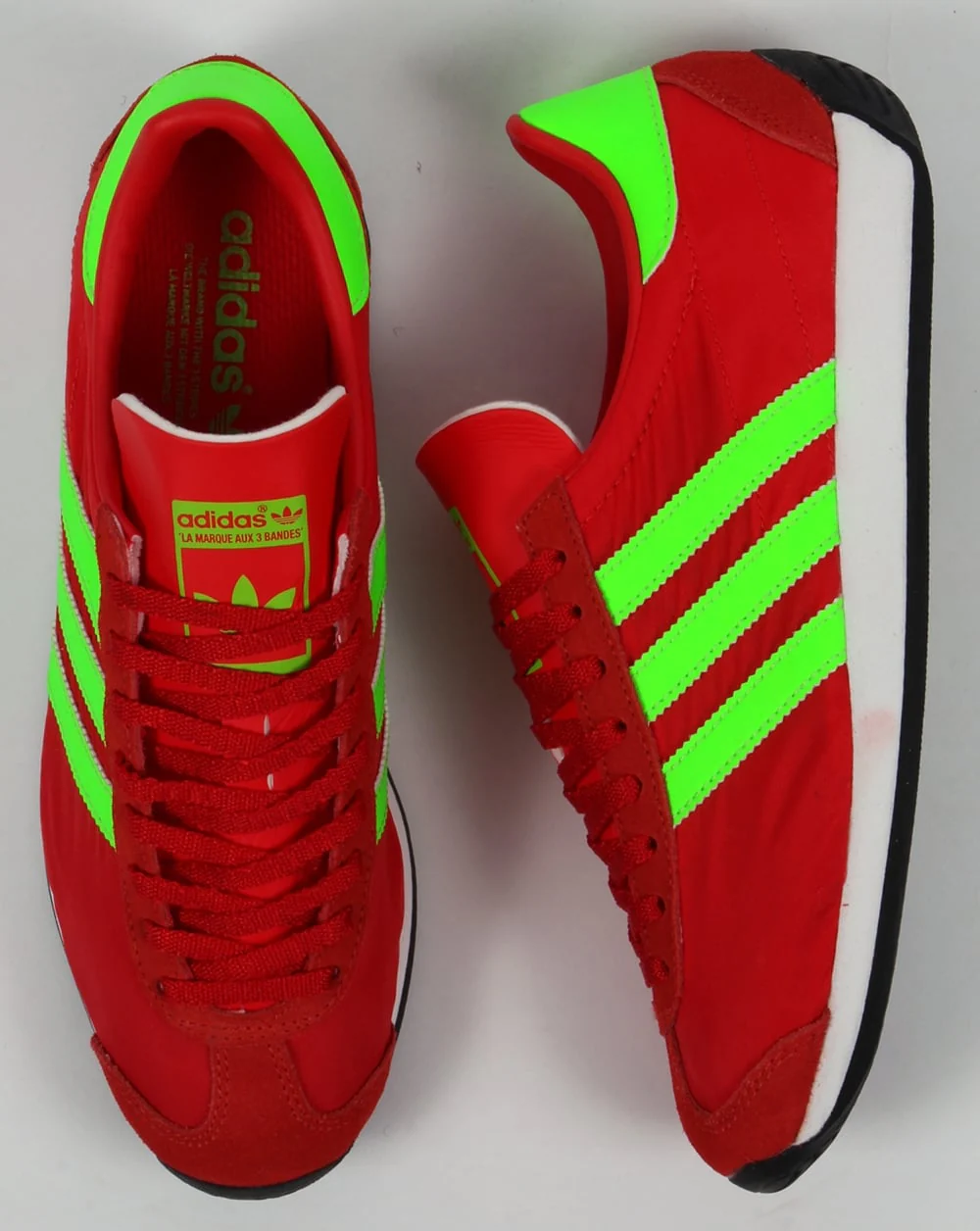 Adidas Country OG Trainers Red/Solar Green - Image 2