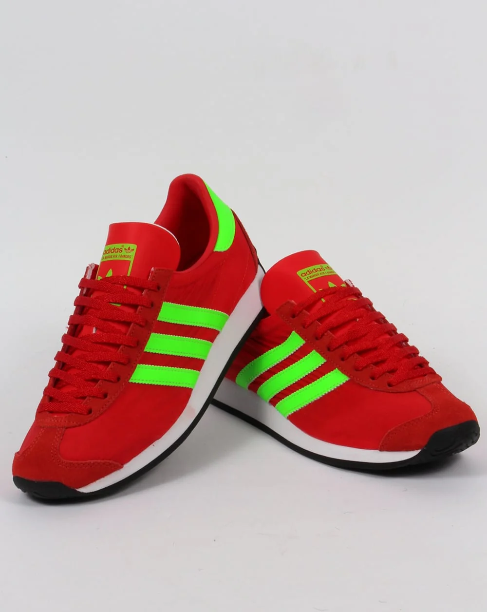 Adidas Country OG Trainers Red/Solar Green - Image 3