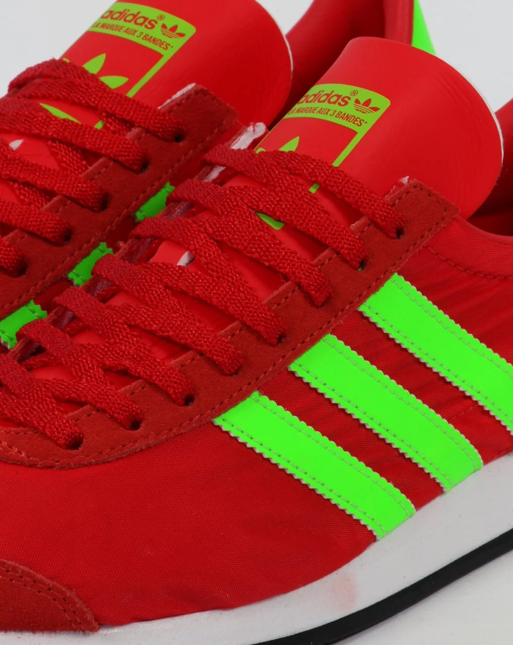 Adidas Country OG Trainers Red/Solar Green - Image 4