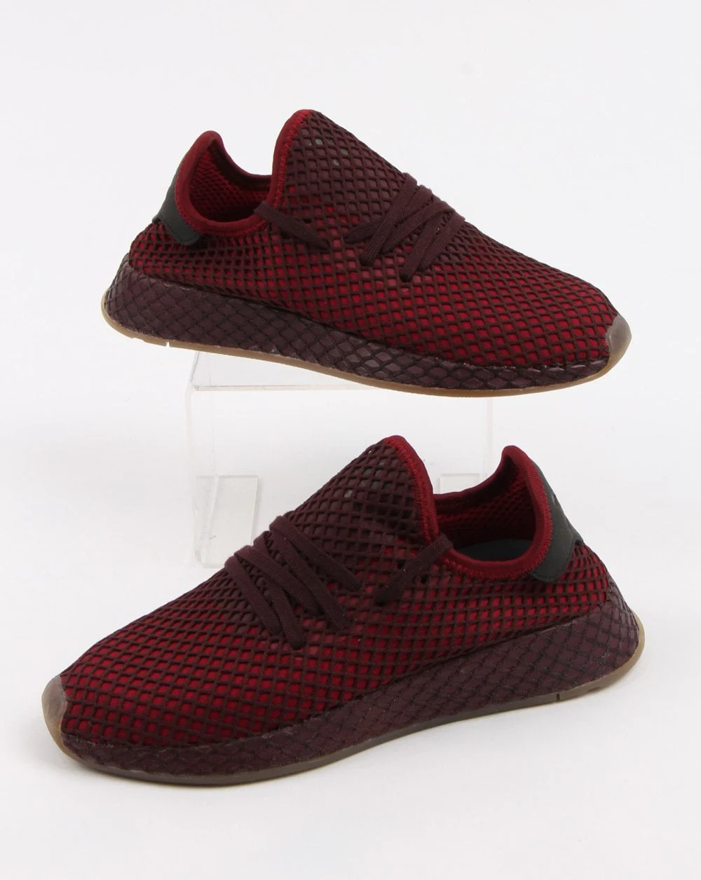 Adidas Deerupt Runner Trainers Burgundy/ash Green - Image 4