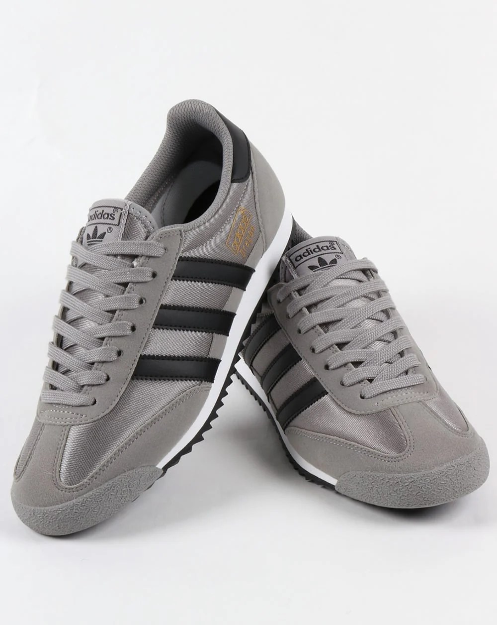 Adidas Dragon OG Trainers Solid Grey/Black - Image 3