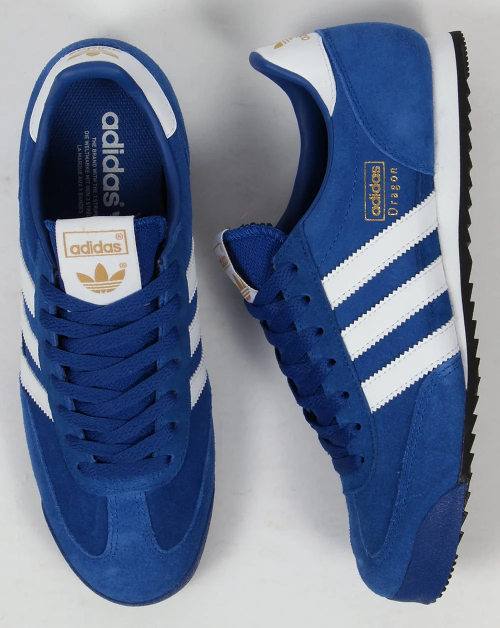 Adidas Dragon Trainers Royal/White/Black - Image 4