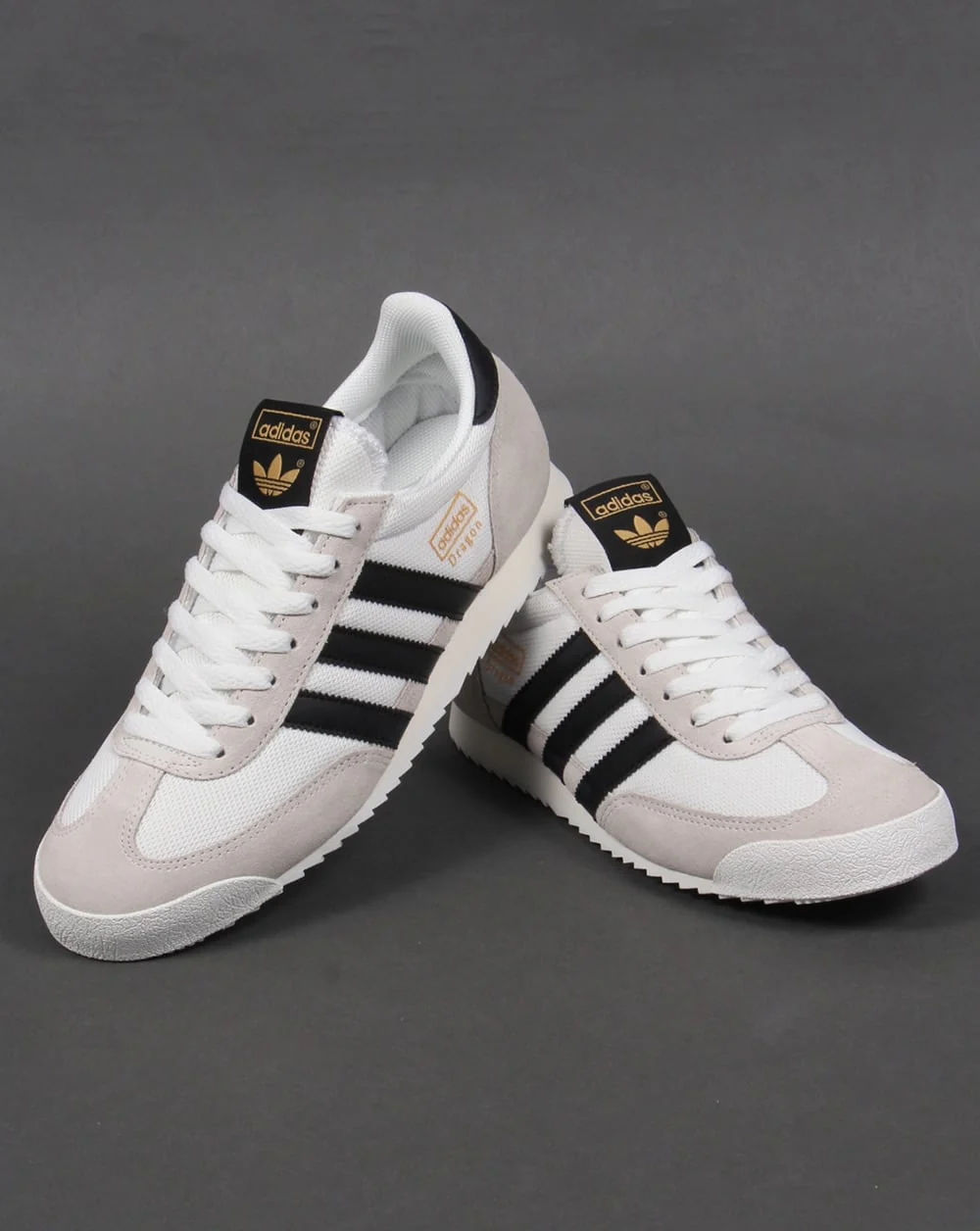 Adidas Dragon Trainers White/Black - Image 3