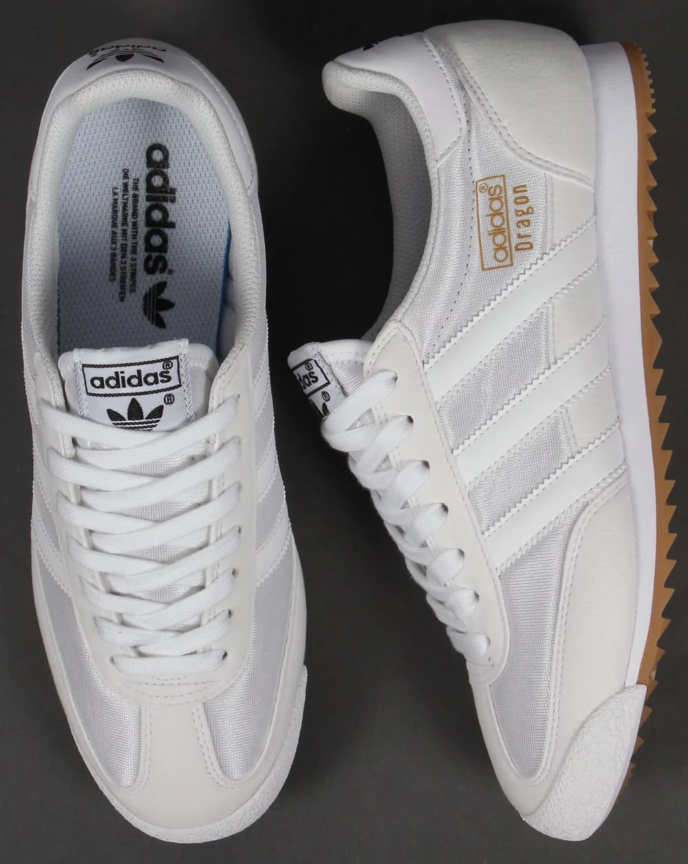 Adidas Dragon Trainers White/White - Image 2