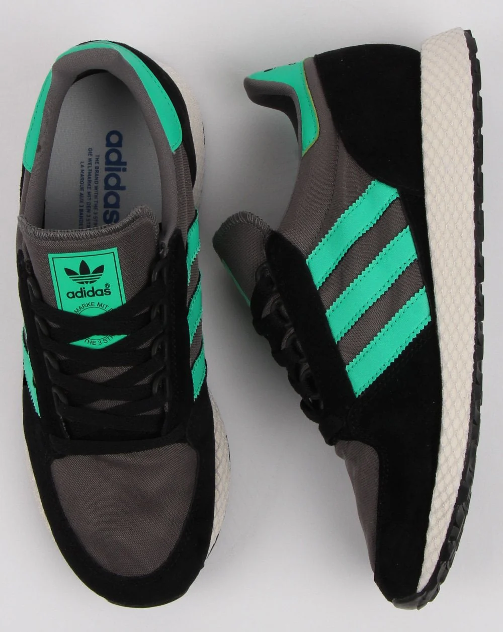 Adidas Forest Grove Trainers Black/Green/grey - Image 2
