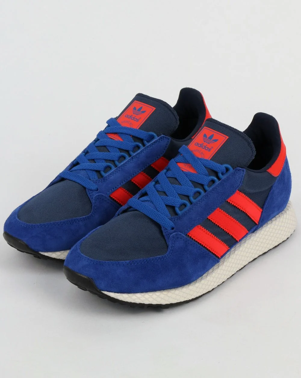 Adidas Forest Grove Trainers Power Blue/Red - Image 4