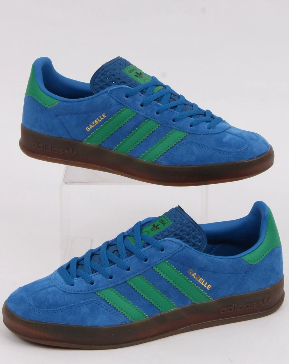 Adidas Gazelle Indoor Trainers Blue/Green - Image 3