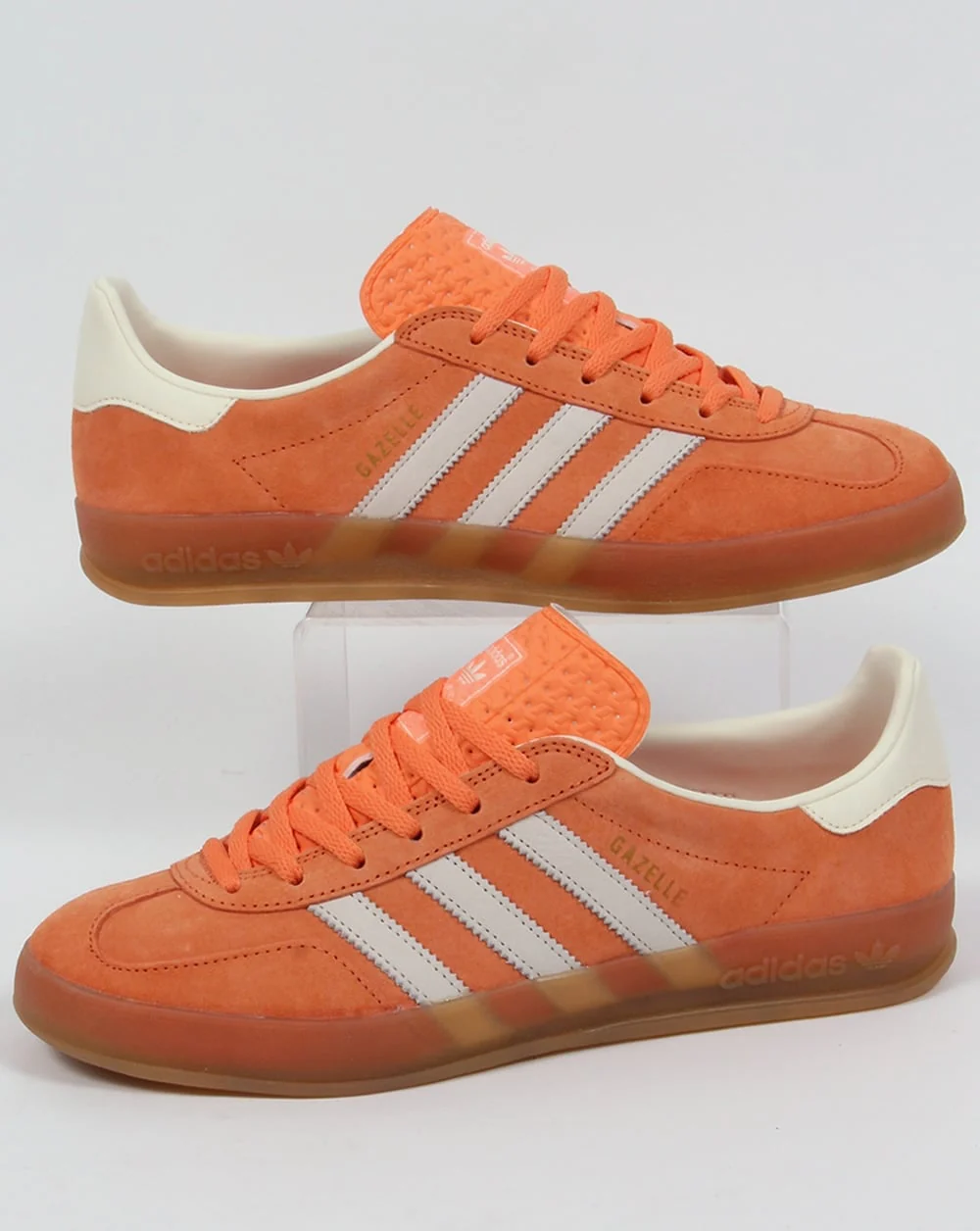 Adidas Gazelle Indoor Trainers in light orange