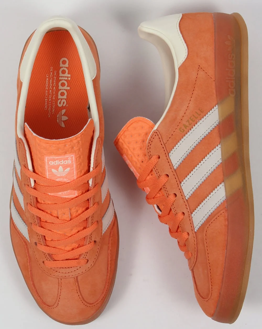 Adidas Gazelle Indoor Trainers in light orange - Image 2