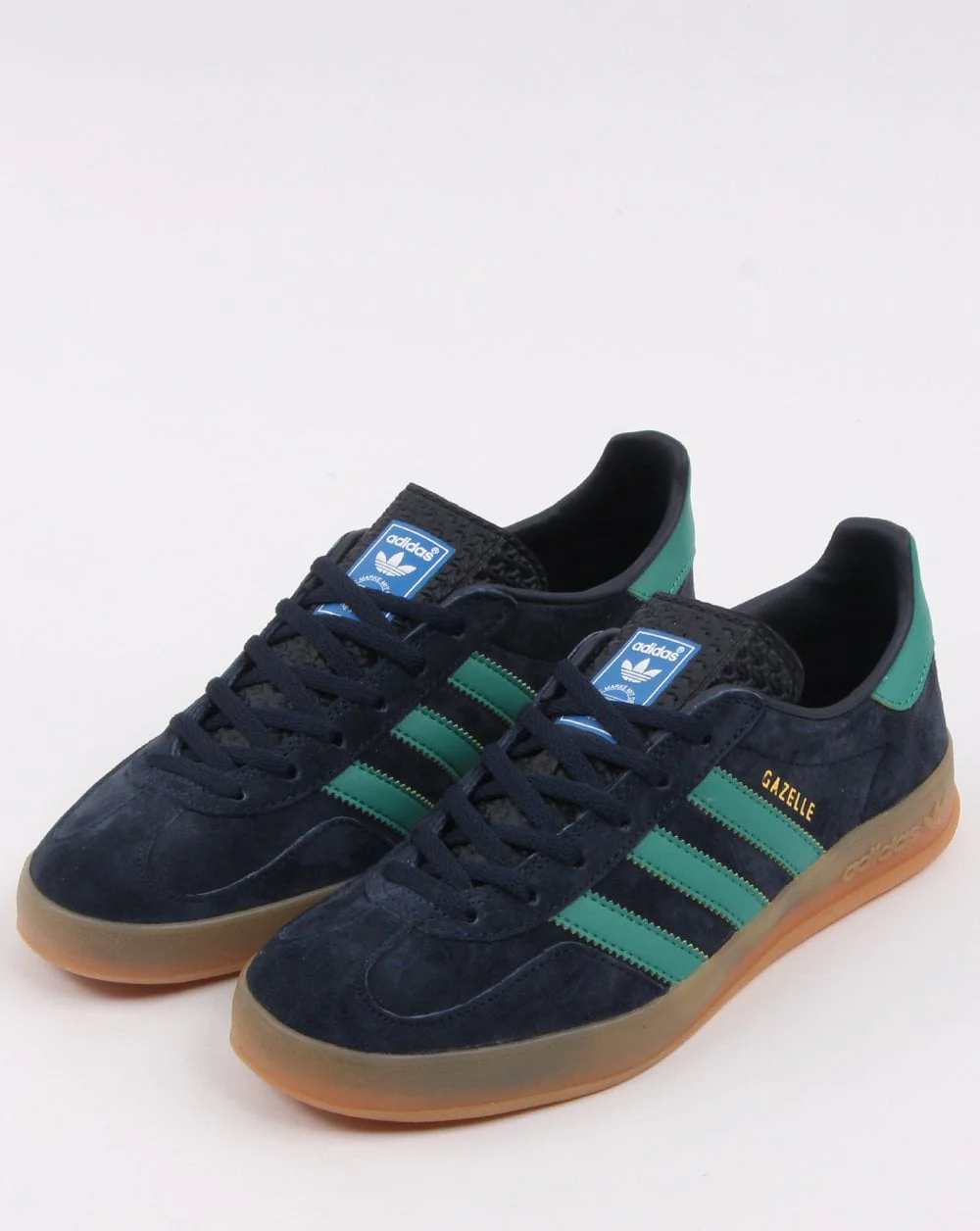 Adidas Gazelle Indoor Trainers Navy/Green - Image 3