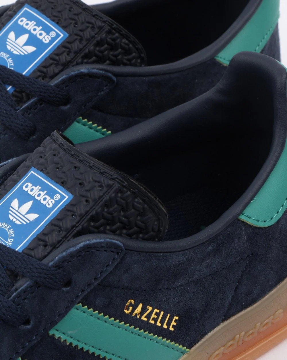 Adidas Gazelle Indoor Trainers Navy/Green - Image 4