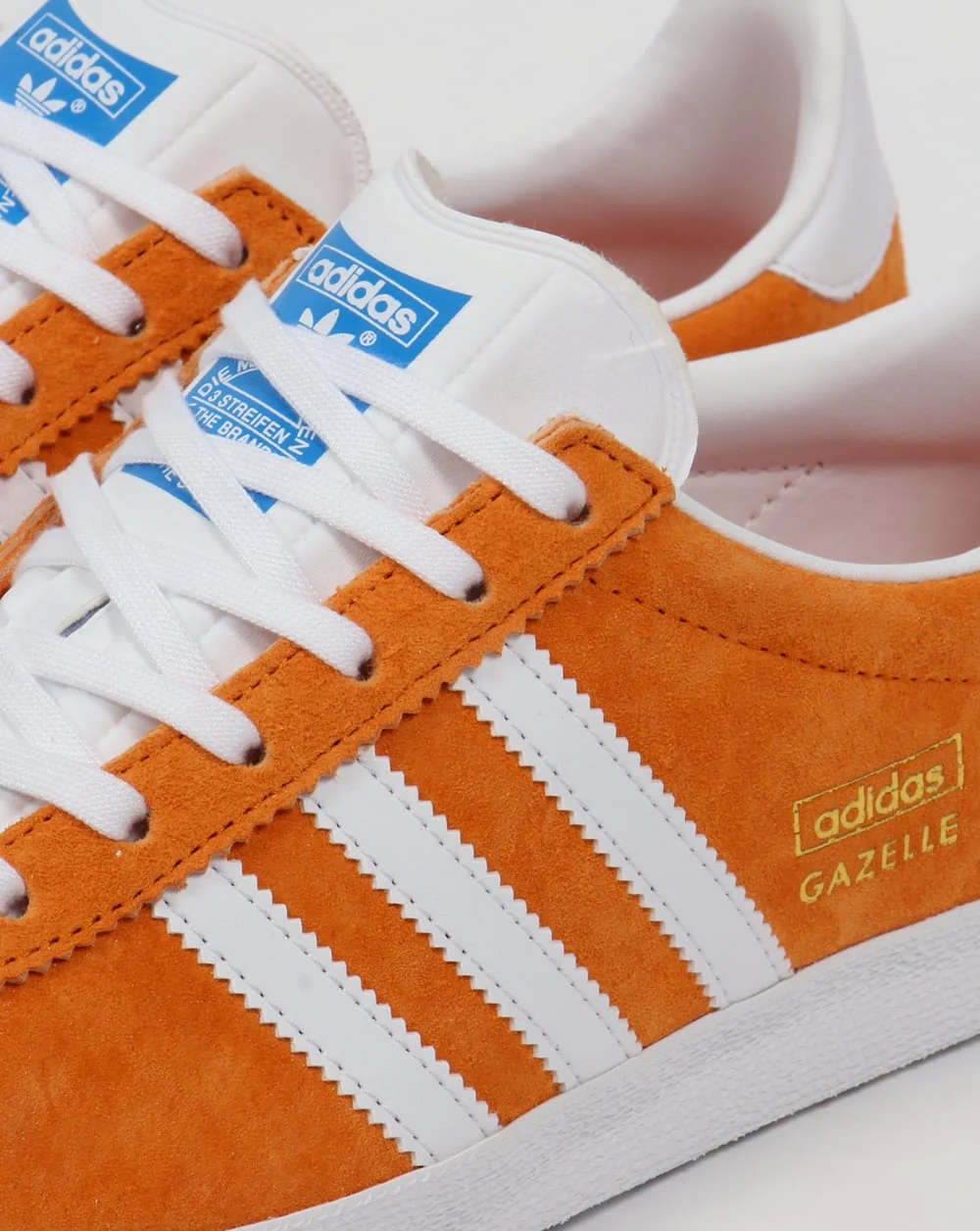 Adidas Gazelle OG Trainers Bright Orange/White - Image 4