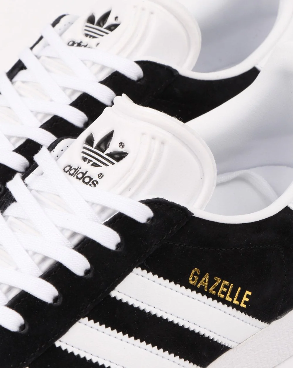 Adidas Gazelle Trainers Black/White - Image 5