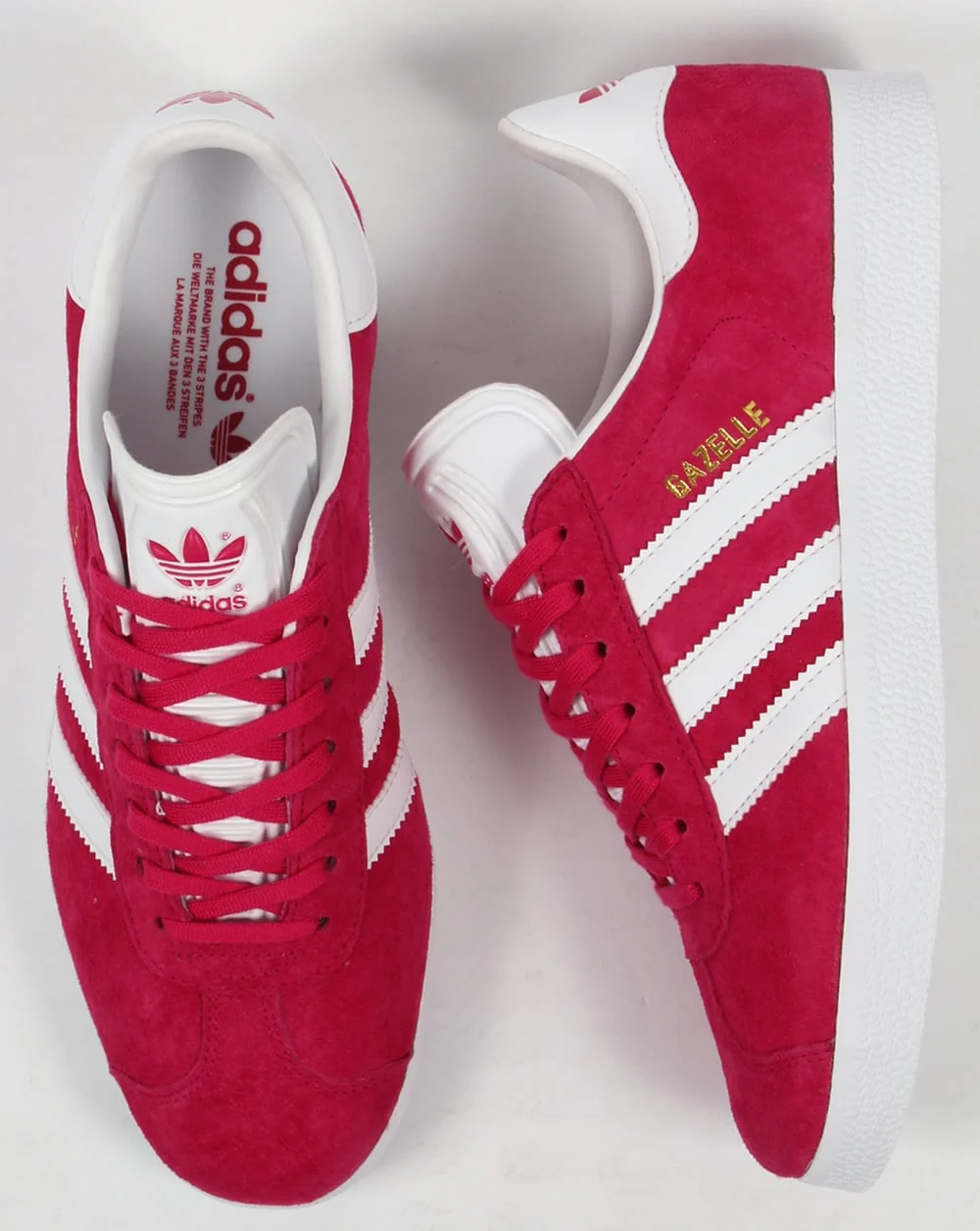 Adidas Gazelle Trainers Bold Pink/White - Image 2