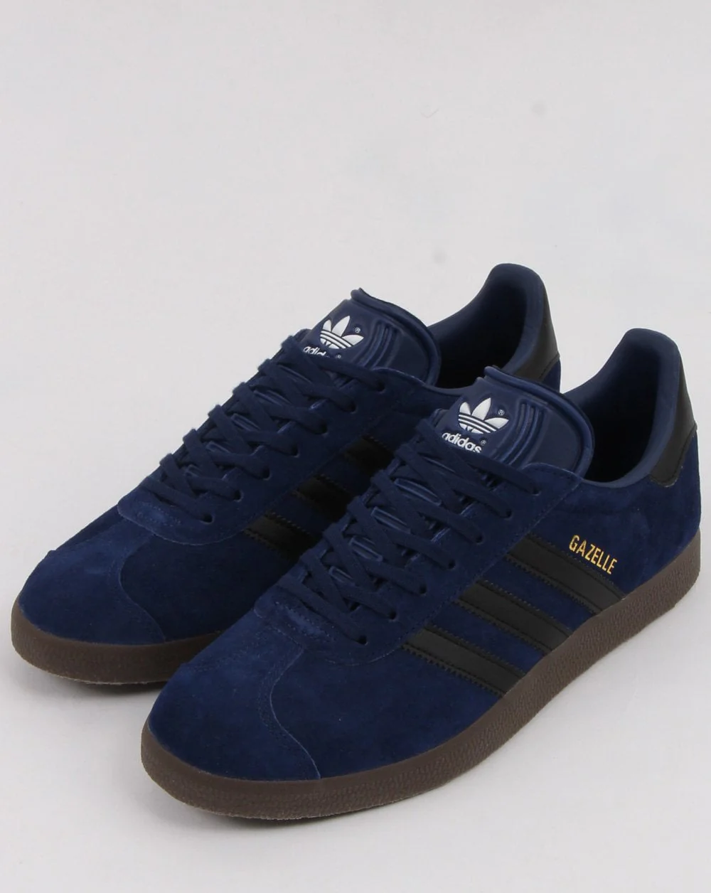 Adidas Gazelle Trainers Dark Blue/black/gum - Image 3
