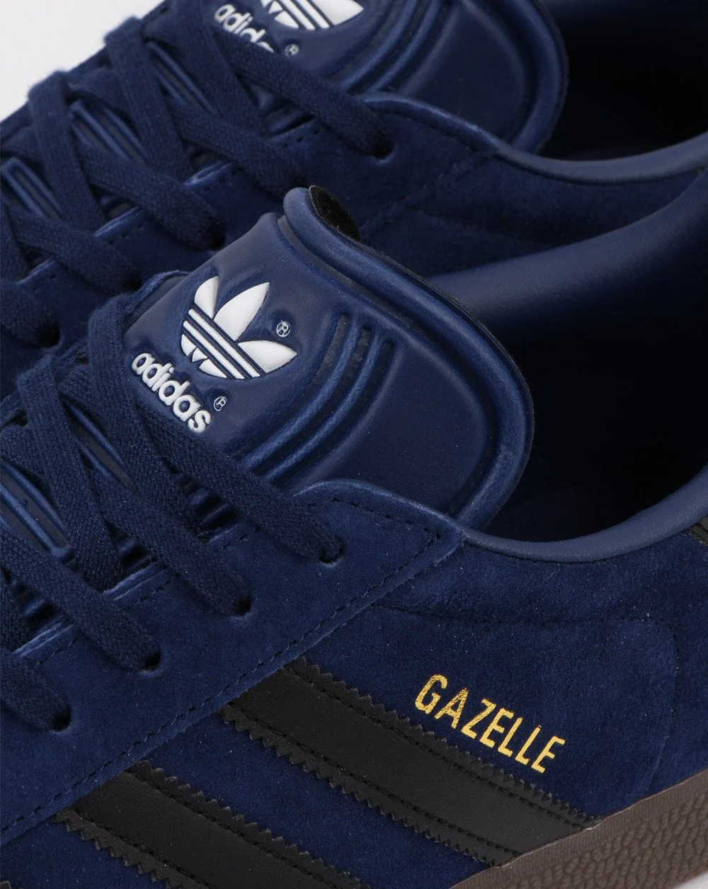 Adidas Gazelle Trainers Dark Blue/black/gum - Image 4