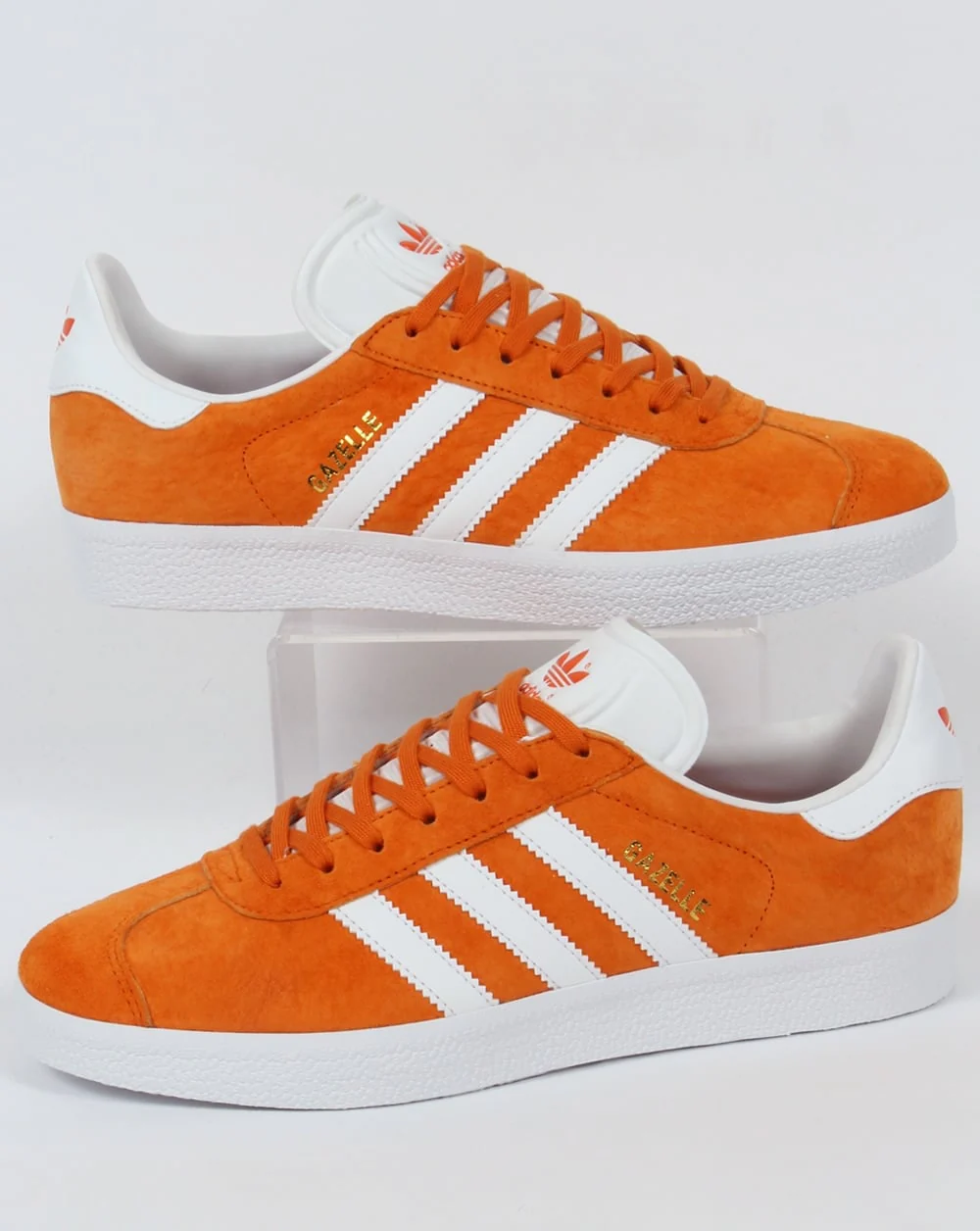 Adidas Gazelle Trainers Deep Orange/White