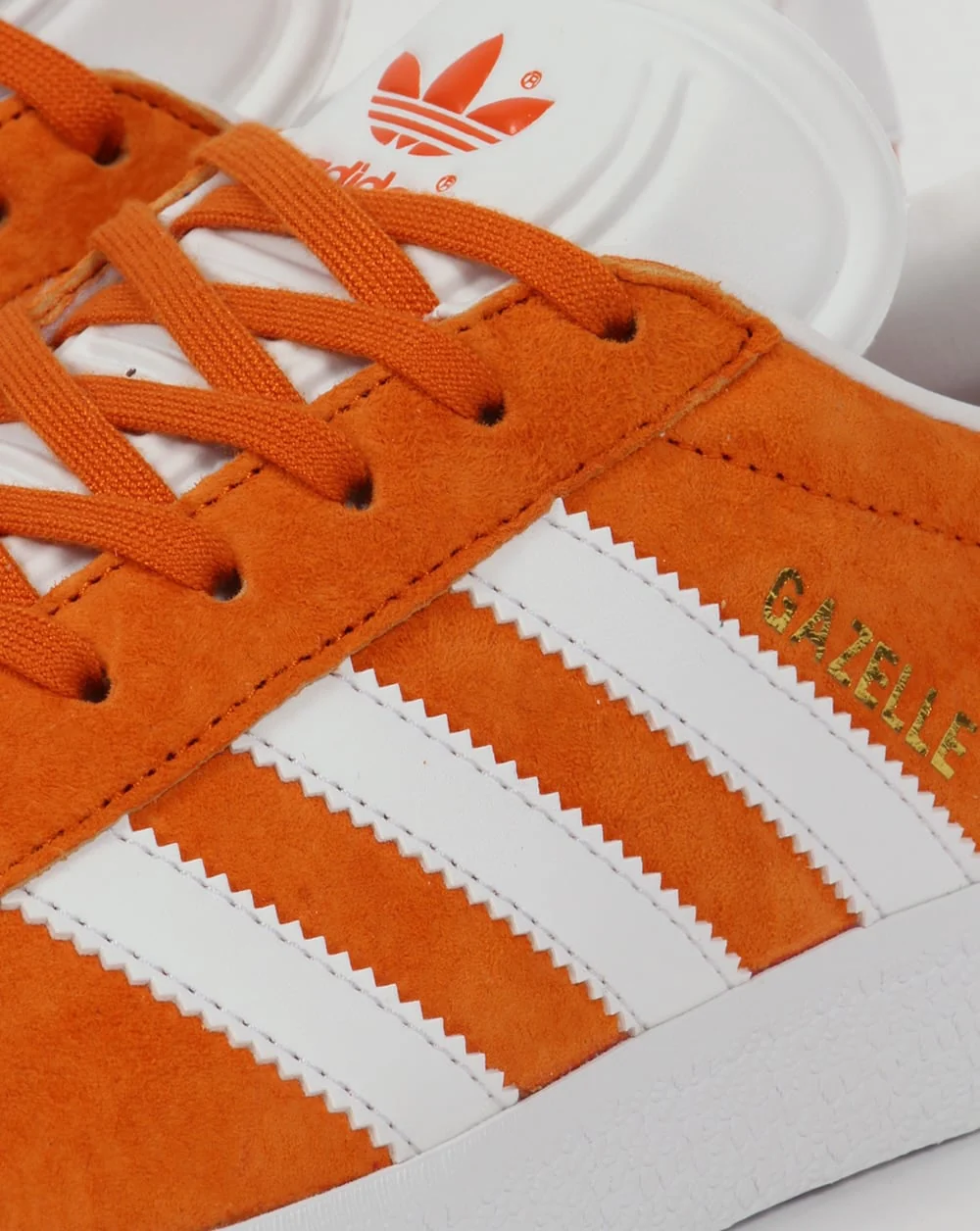 Adidas Gazelle Trainers Deep Orange/White - Image 2