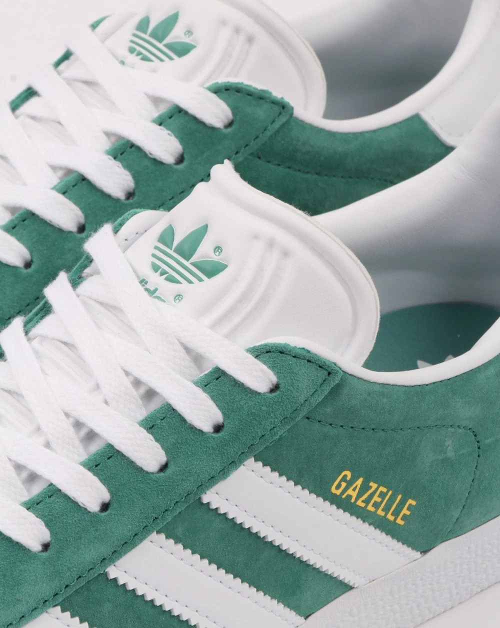 Adidas Gazelle Trainers Light Green/White - Image 4