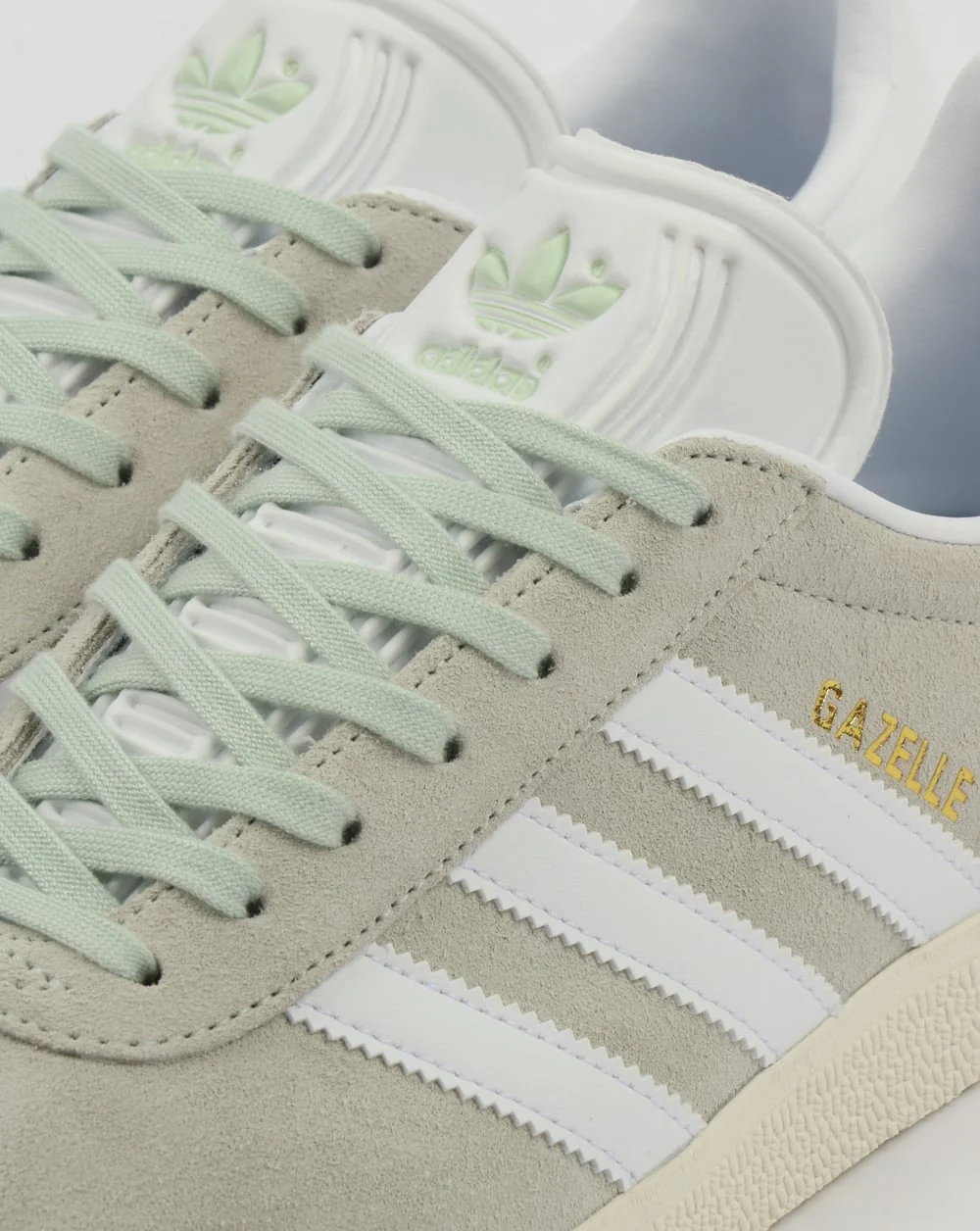 Adidas Gazelle Trainers Linen Green/White - Image 5