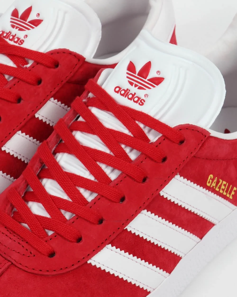Adidas Gazelle Trainers Power Red/White - Image 4