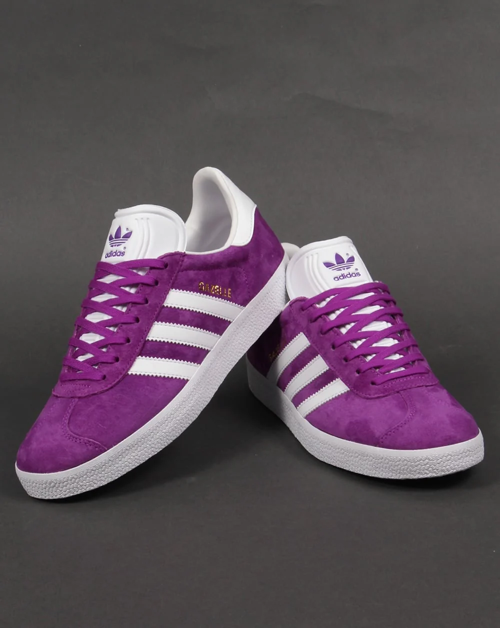 Adidas Gazelle Trainers Purple/White - Image 3