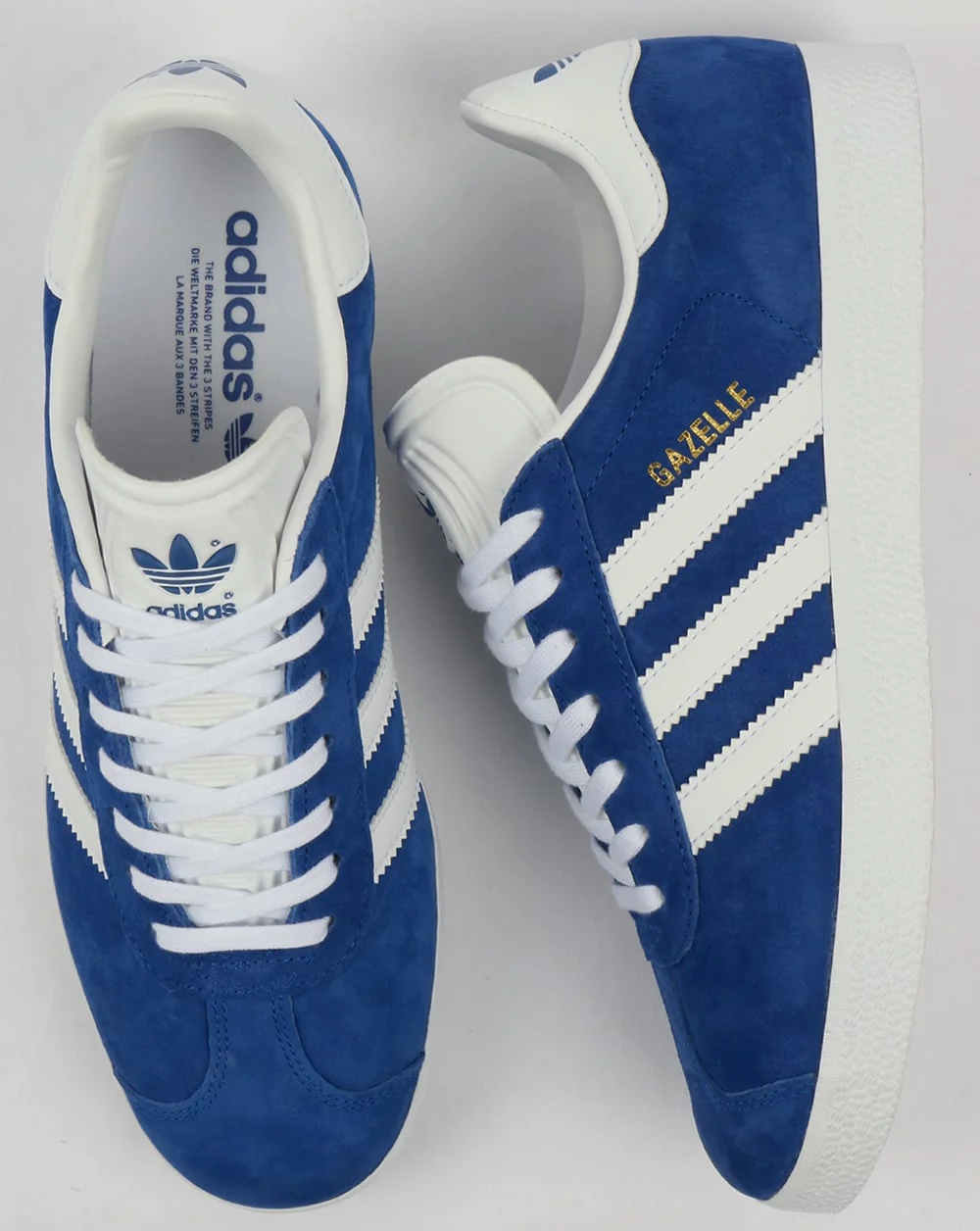 Adidas Gazelle Trainers Royal Blue/White - Image 2